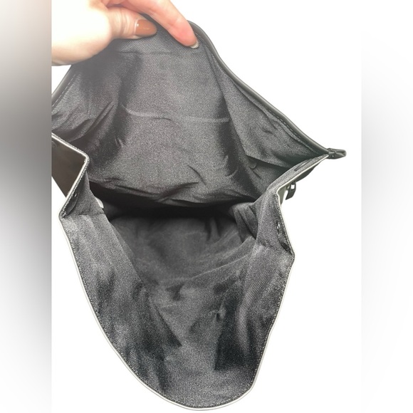 RAINS Rolltop Rucksack Metallic Gray Waterproof Backpack Unisex NWT - Picture 5 of 10